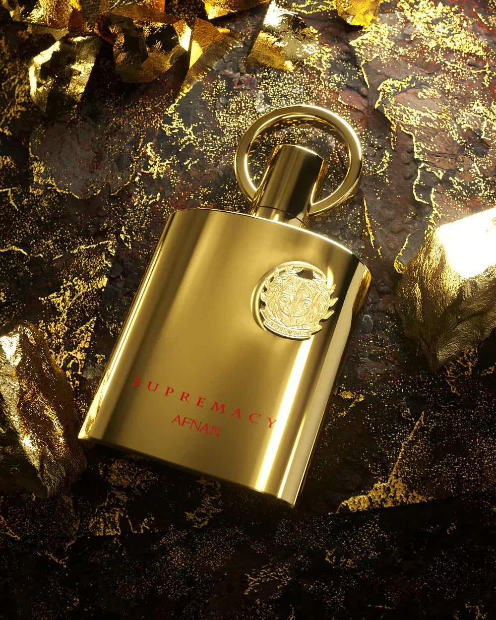 Supremacy Gold Afnan زجاجة ذهبية فاخرة