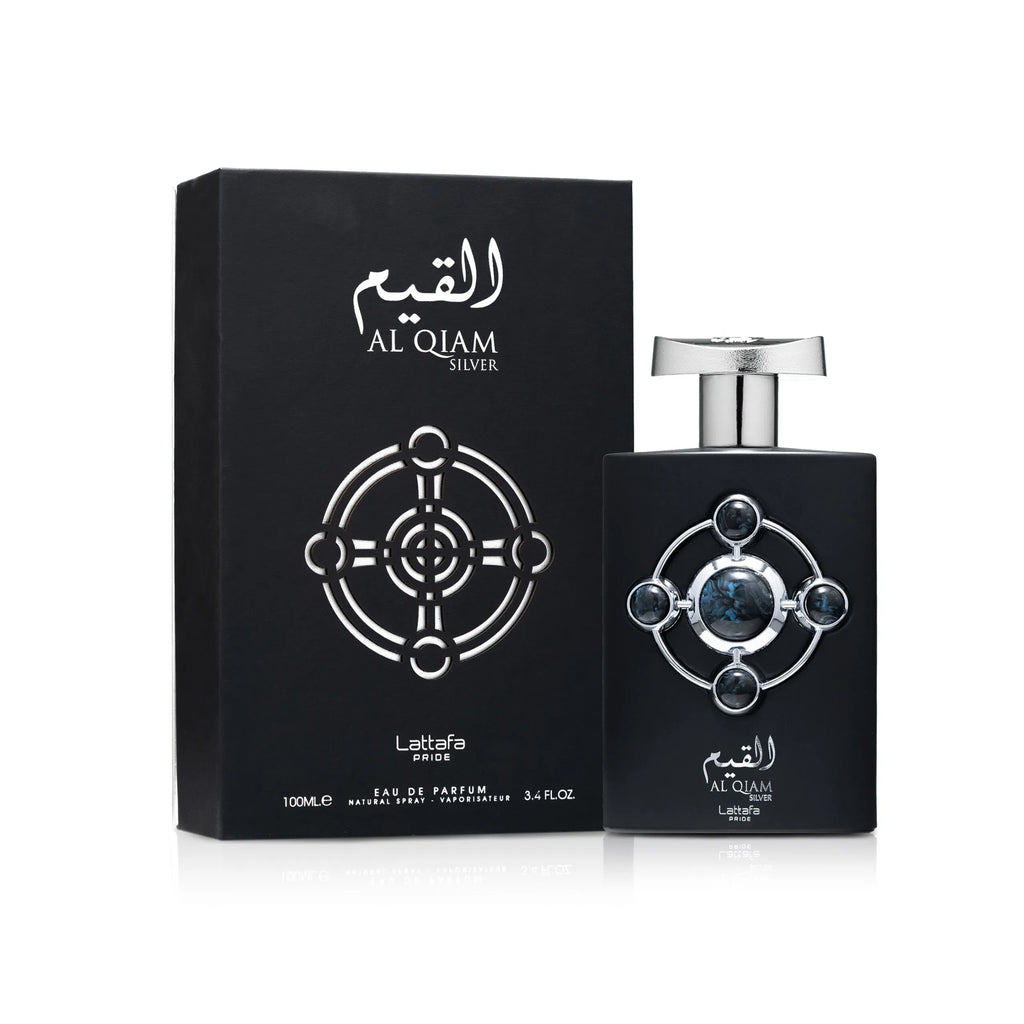 Al Qiam Silver Lattafa Pride زجاجة فضية