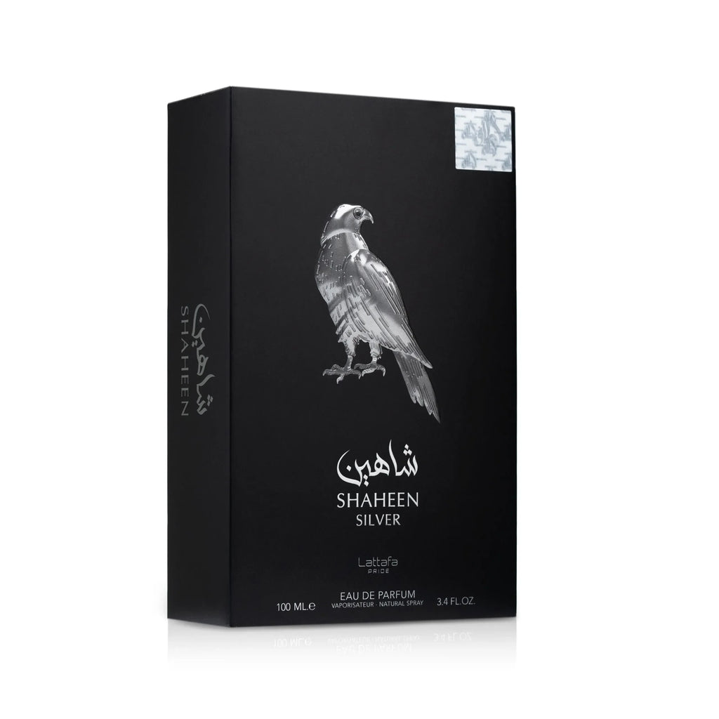 Lattafa Pride Shaheen Silver حمضي وخشبي بسرعة الشاهين — الحرمين مصر