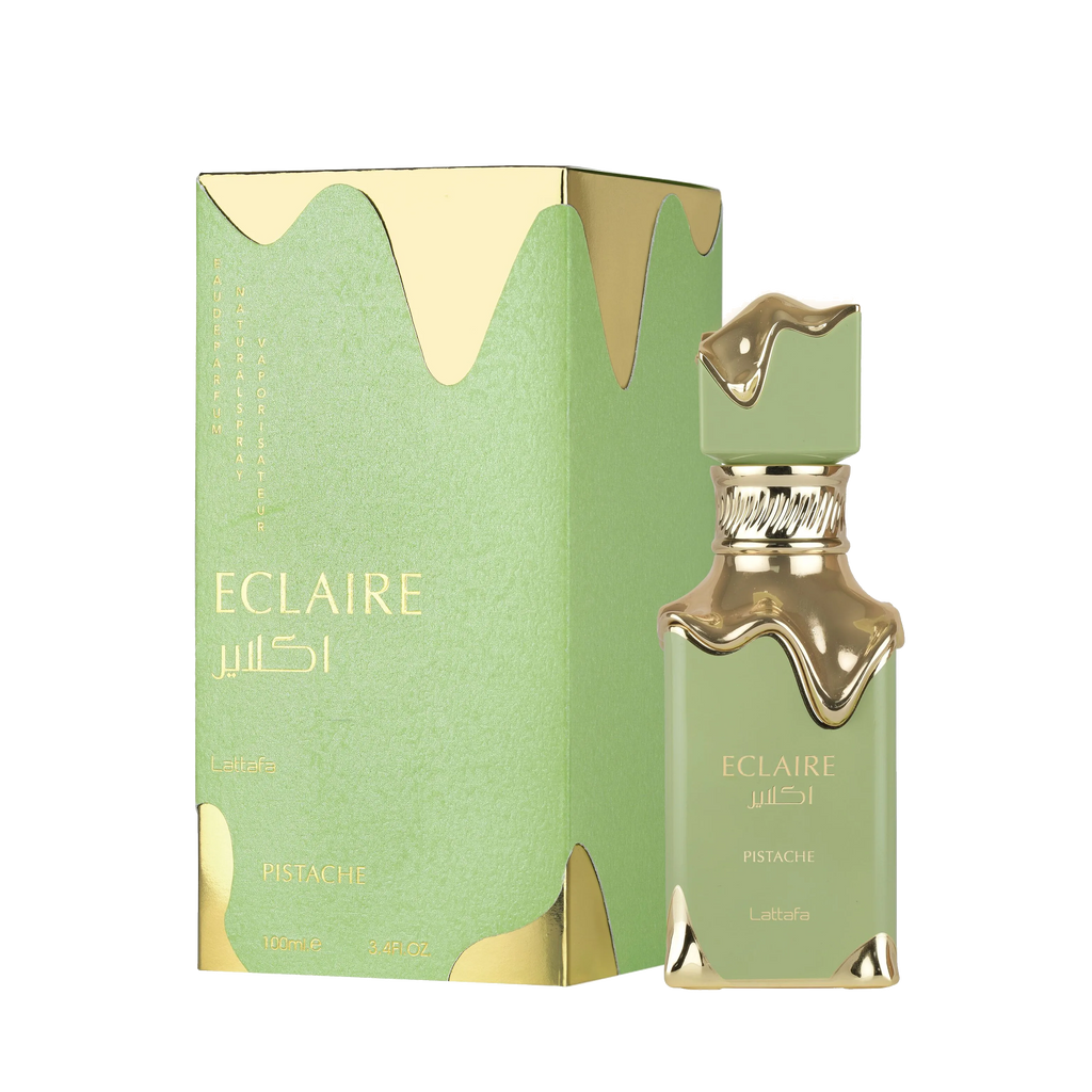Eclaire Pistache Lattafa زجاجة خضراء