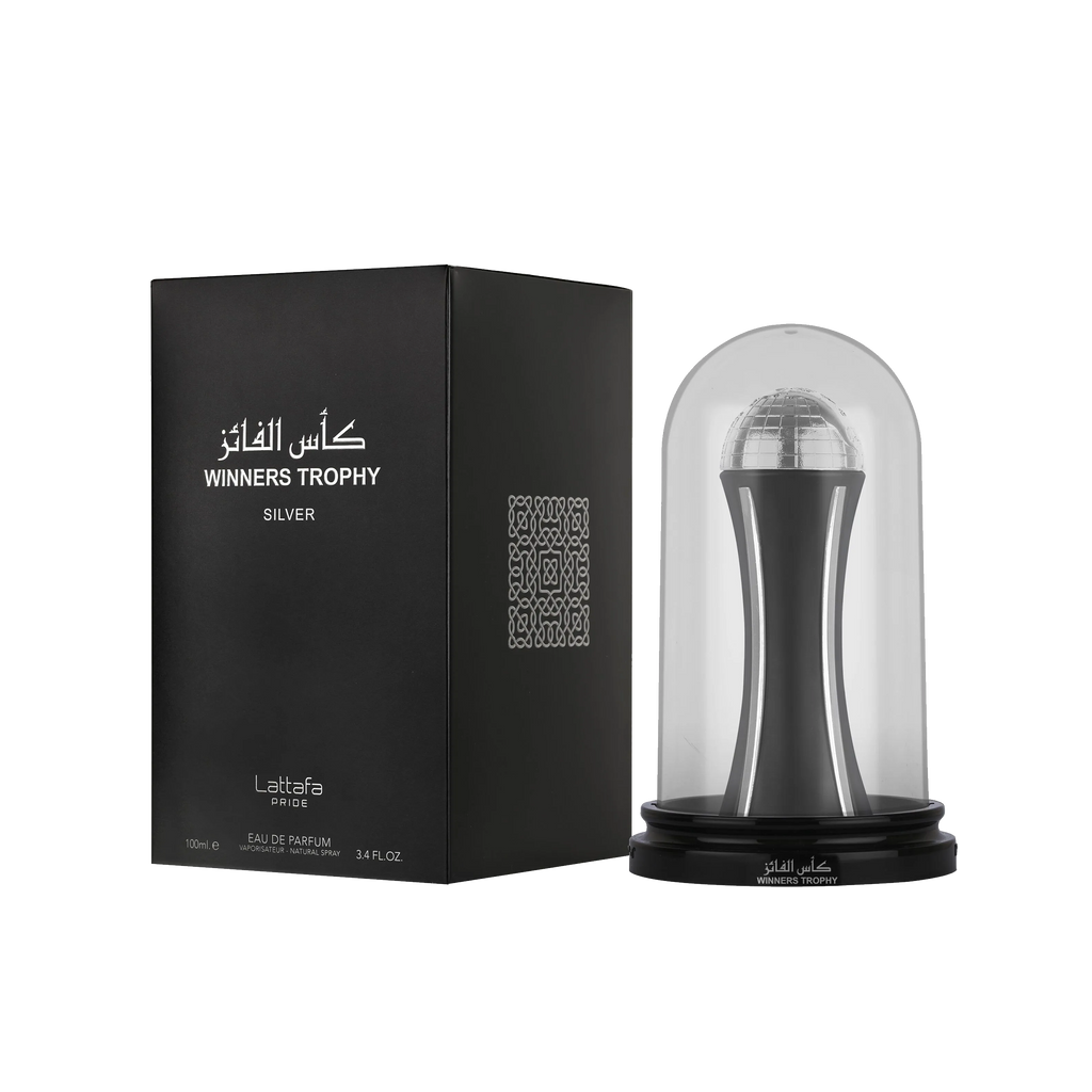 Winners Trophy Silver Lattafa Pride زجاجة كأس