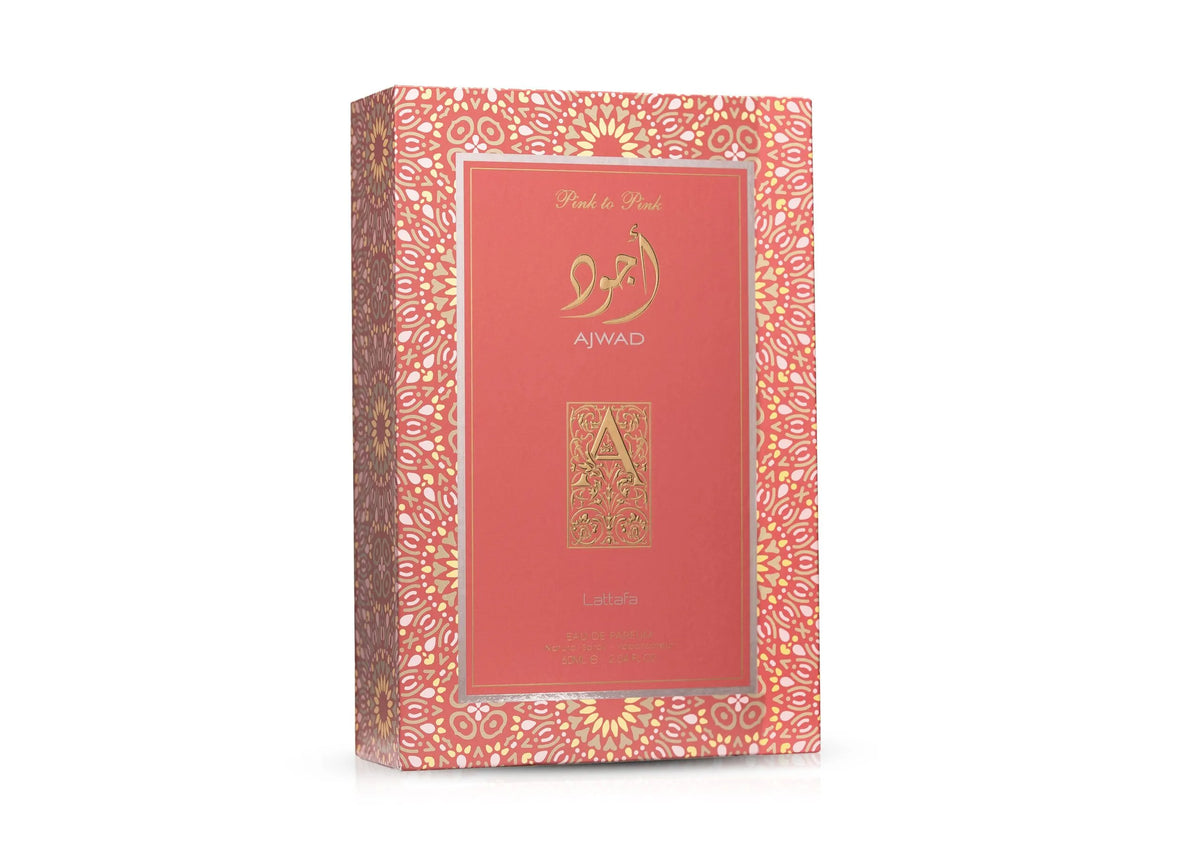 Lattafa Ajwad Pink To Pink فاكهي وزهري بمزاج مرح — الحرمين مصر