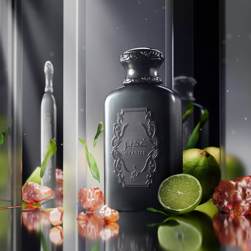Ghadeer Silver Khadlaj زجاجة فضية منعشة