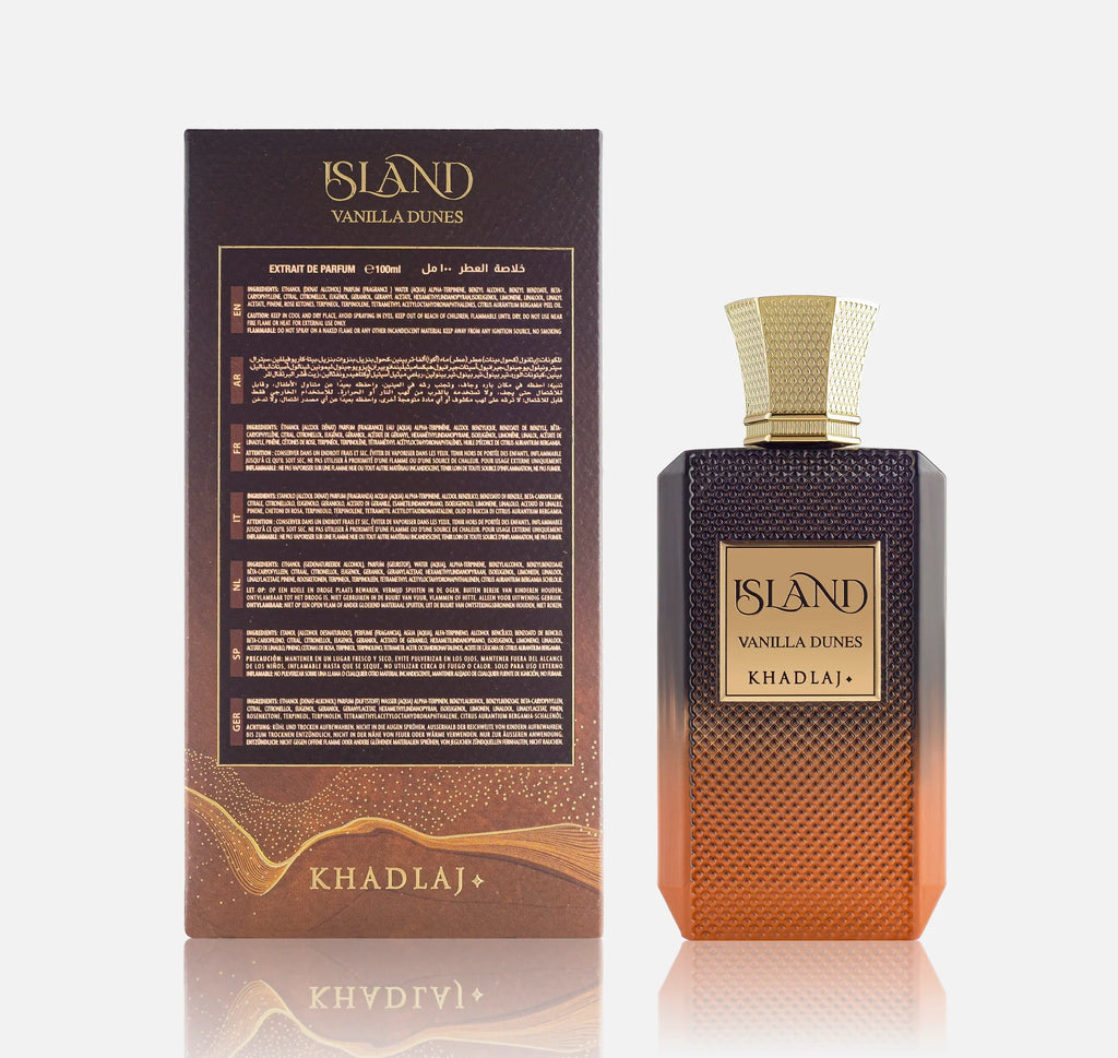 Island Vanilla Dunes Khadlaj زجاجة ذهبية
