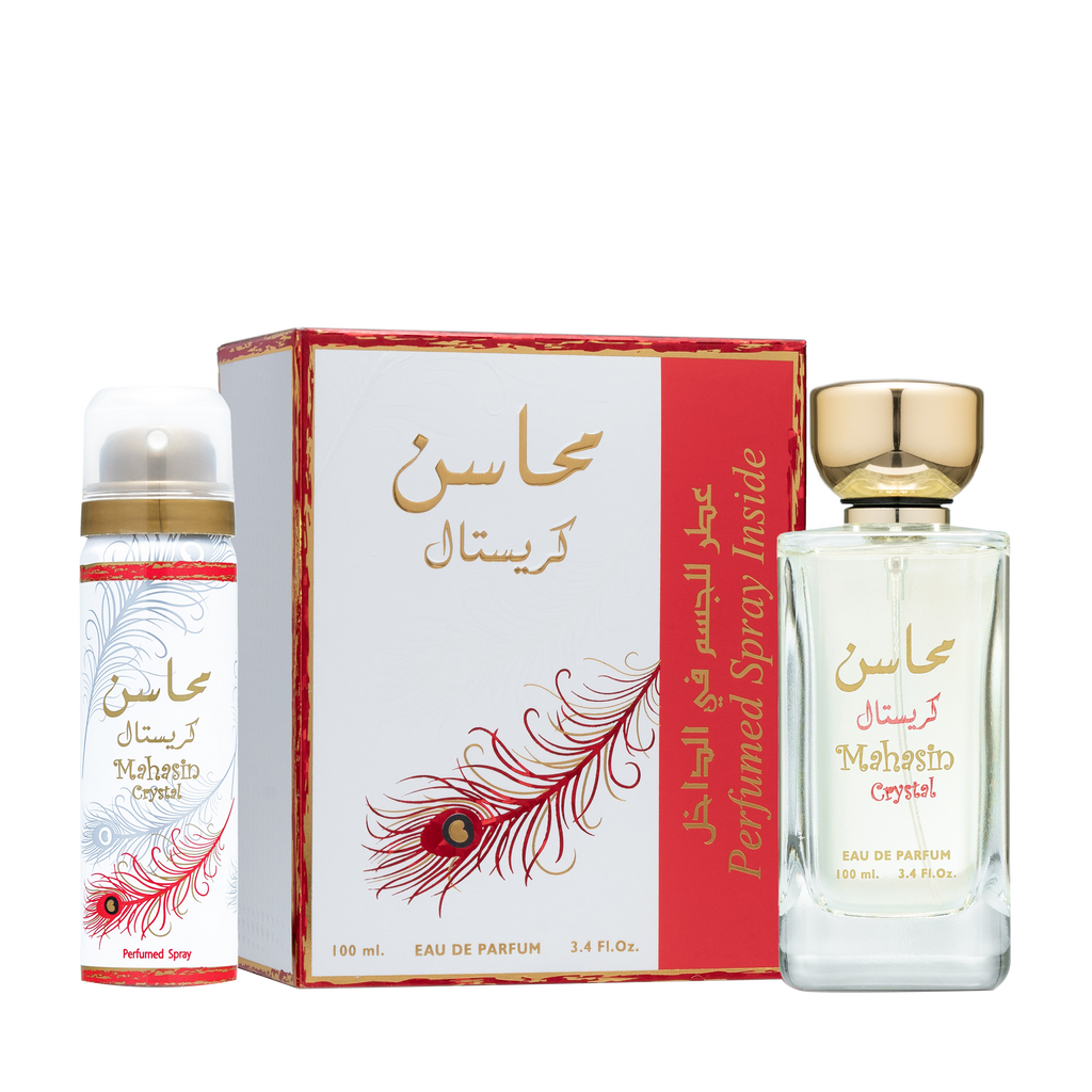 Mahasin Crystal Lattafa زجاجة كريستالية