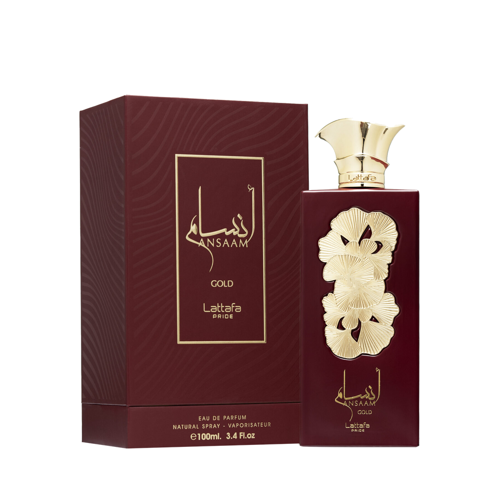 Lattafa Ansaam Gold ذهبي وعنبري وزهري — الحرمين مصر
